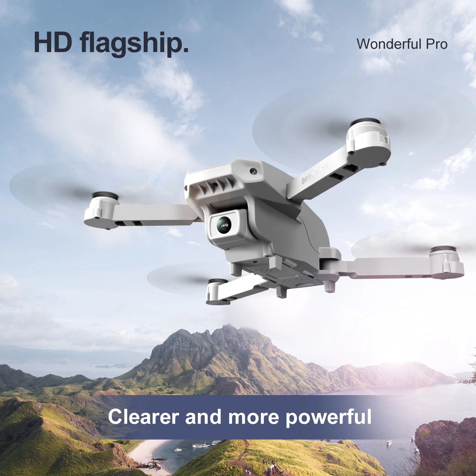 KK5  Drone with Camera WiFi Streamer Positioning Headless Mode Quadcopter