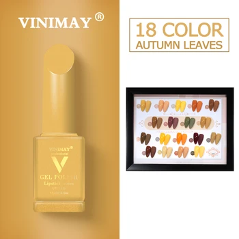

VINIMAY 18 Color Set Yellow Gel Nail Polish Varnish Nail UV Soak Off Gellak Gelpolish Nail Art Primer Manicure Nails Gel Lacque