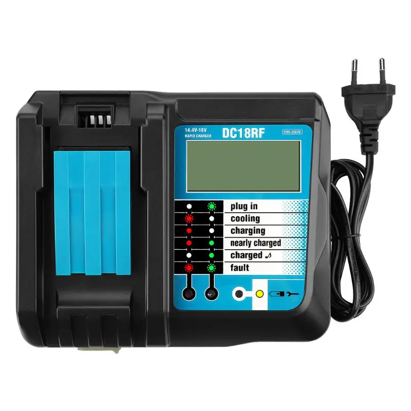 DC18RF 18V Battery Charger 6.5A Current for Alternative Makita Power Tool - Цвет: EU