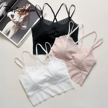 

New girl Lace thin bras With a chest pad Beautiful back sling Inward convergence suspender Beautiful back Sexy bra Swimsuit
