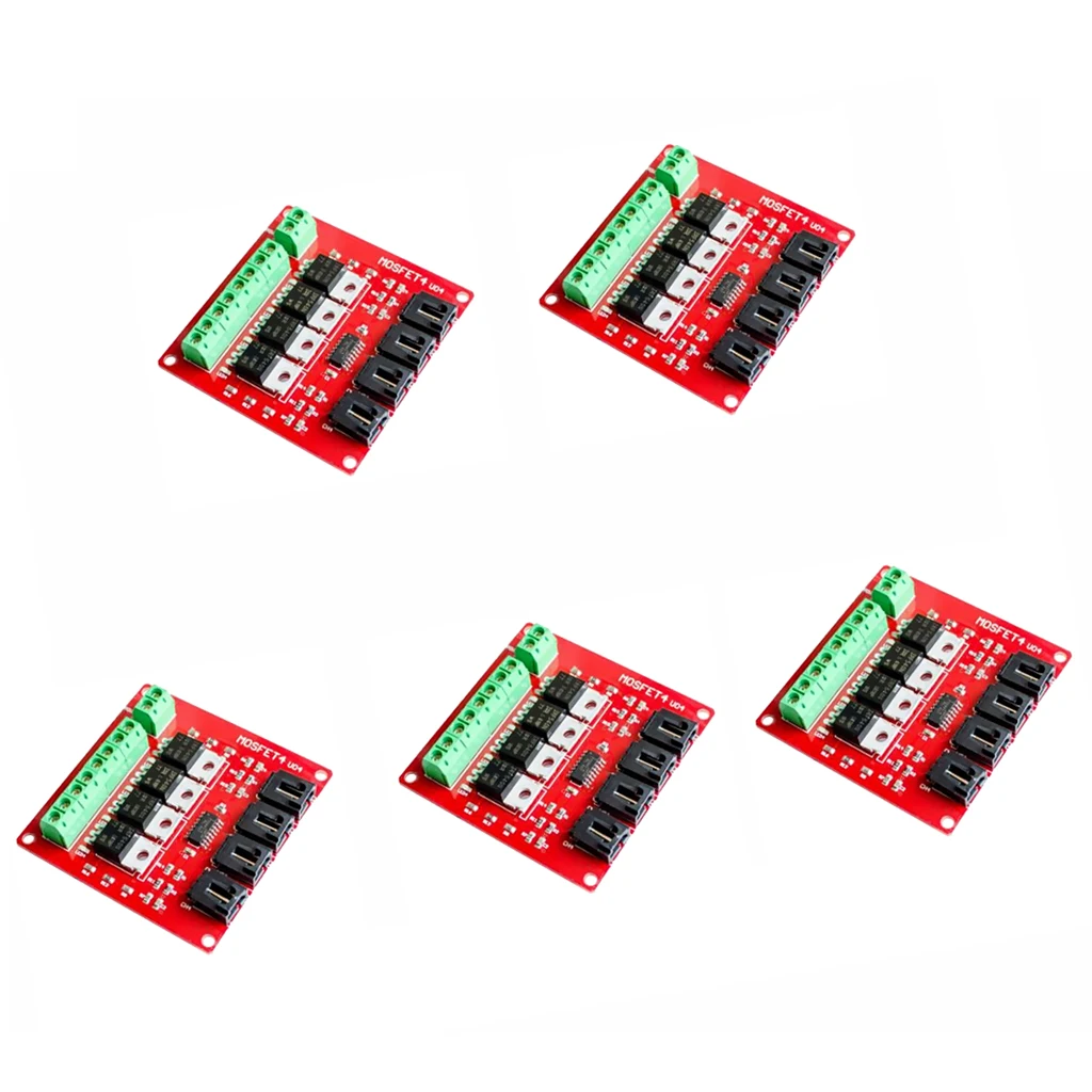 5 шт 4-канальный модуль переключателя MOSFET 4 кнопки трассы IRF540 V2.0 для Arduino