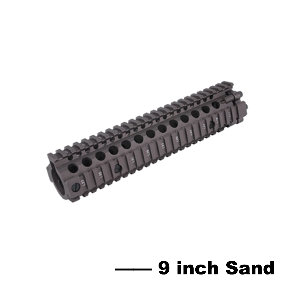 CNC алюминий MK18 Handguard тактический рельс для страйкбола пневматические пистолеты Jinming Gen9 J9 M4A1 AEG гель бластер Пейнтбол Аксессуары - Цвет: 9 Inch Sand
