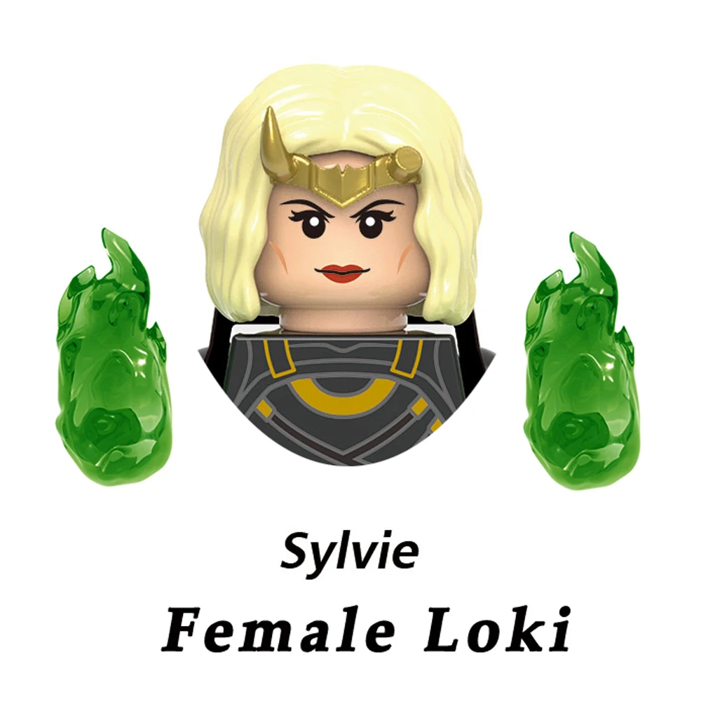 Superhero Building blocks Loki Sylvie Iron Man Spiderman Hulk Thor Captain America Venom Groot Thanos Vision Falcon Deadpool Toy