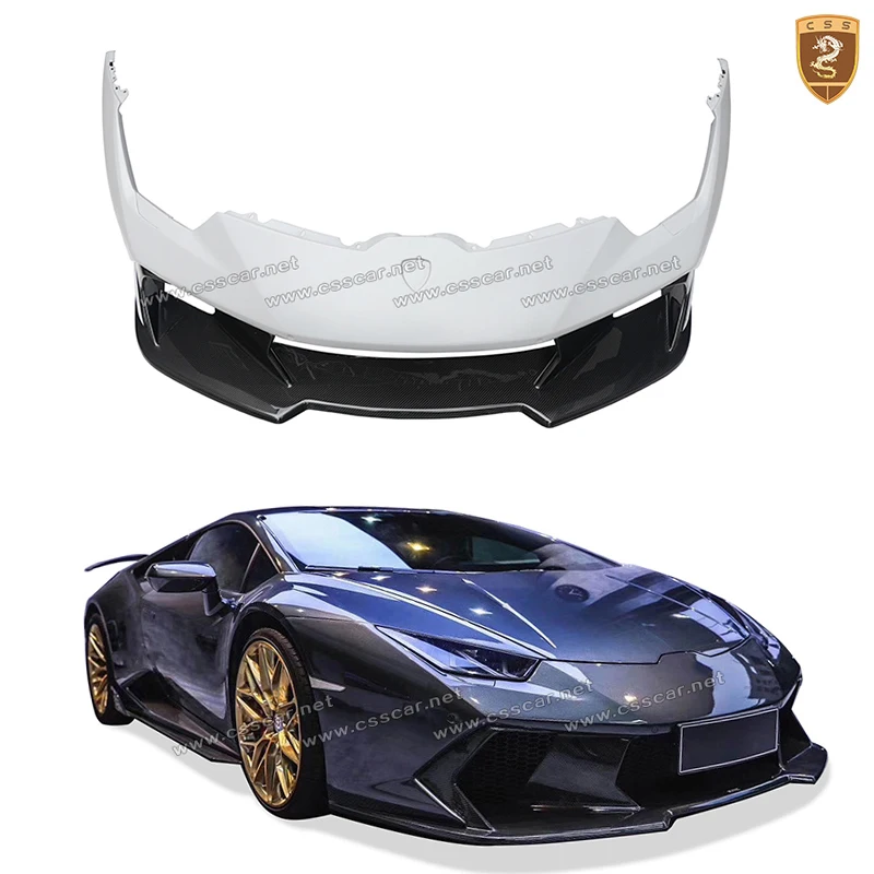 Комплект тюнинга переднего бампера из углеродного волокна для Lamborghini Huracan LP610 Vors