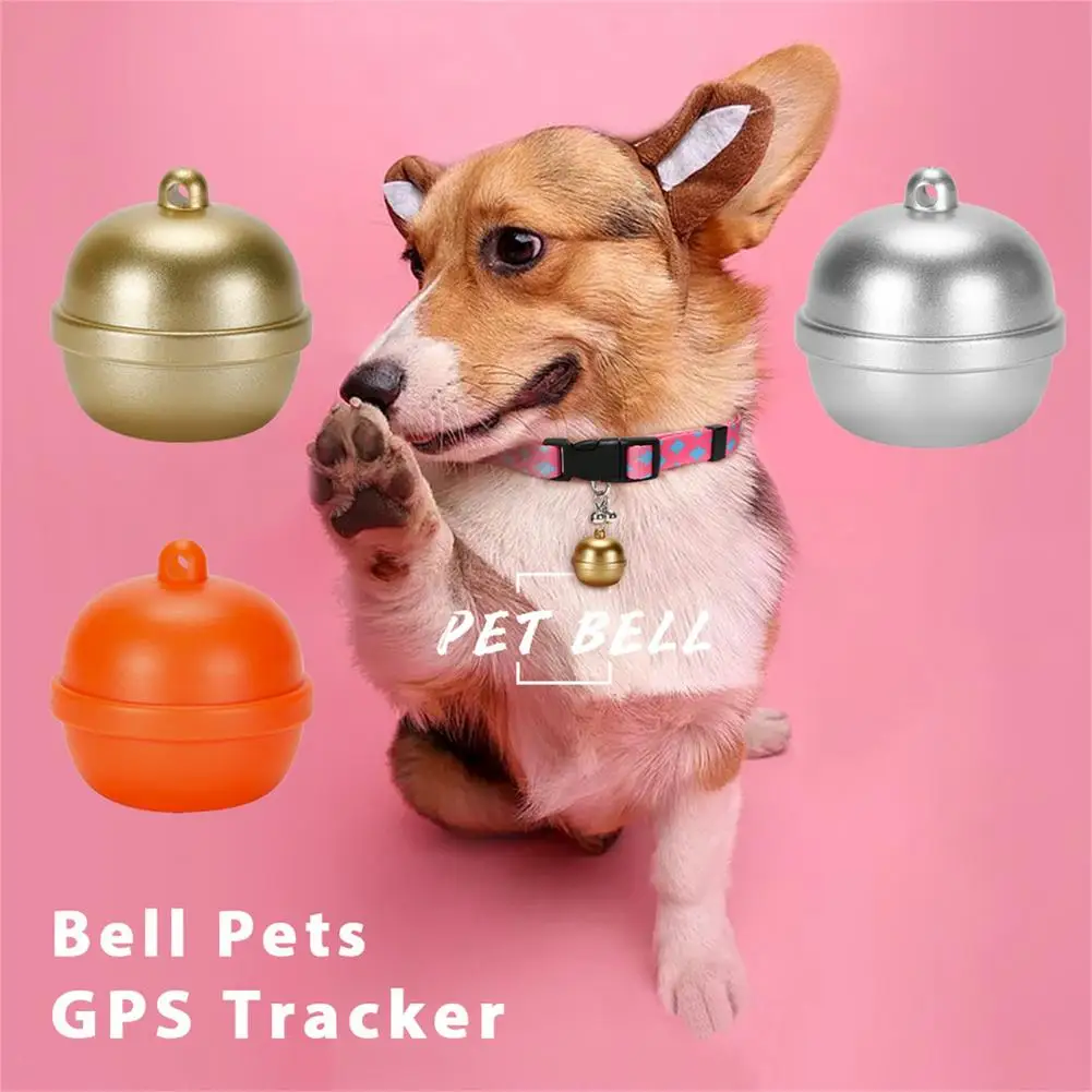 Pet Dog GPS Tracker Locator Bell Waterproof Electronic Anti-lost Tracking Device With Pet Collar Supplies
