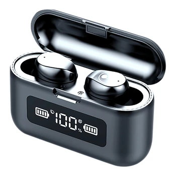 

F9 Bluetooth 5.0 Earphones LED Digital Display Headphones HIFI Mini In-Ear Sports Running Headset for IOS/Android