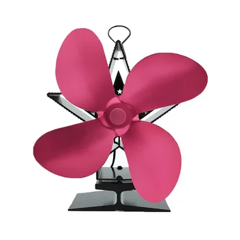 

Wood Burner High Temperature Resistant Portable Fuel Saving Fireplace Fan Heat Powered Stove Quiet Eco Friendly Practical Metal