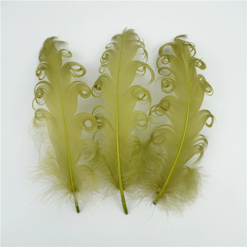 Goose feathers 20Pcs spiral 12-18cm for wedding party decoration DIY