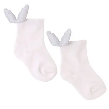 

Newborn Baby Glitter Powder Angel Wings Loose Socks Princess Cotton Hosiery Gift