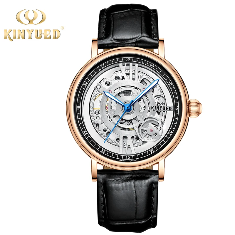 

KINYUED Automatic Oscillating Waterproof Mechanical Watches Sapphire Synthetic Mirror Luminous Pointer Is Not Afraid of Darkness
