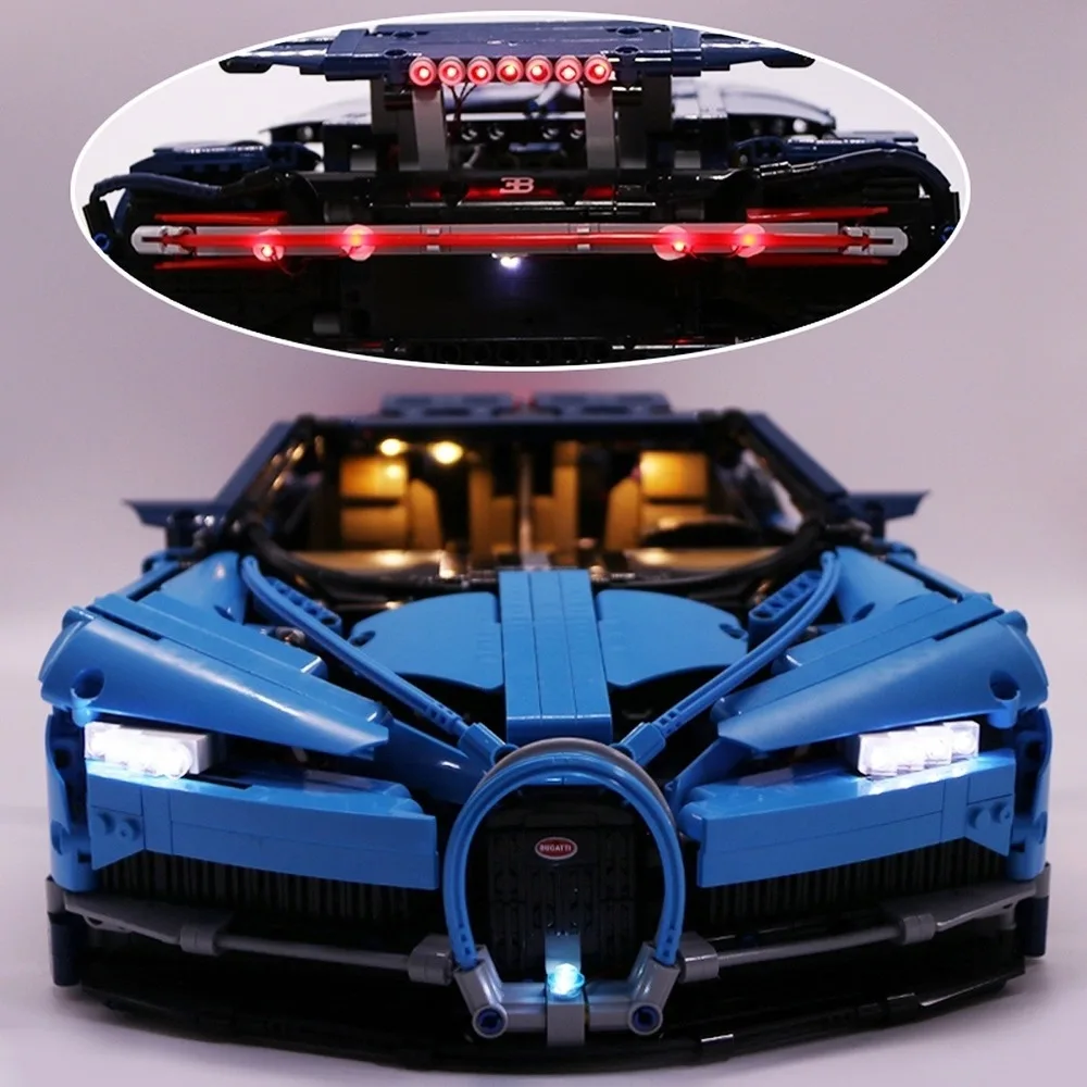 Обновленный светодиодный светильник ing Kit для 42083 Bugatti Chiron строительных блоков с