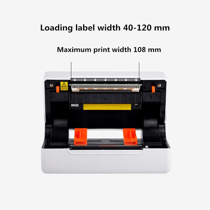 canon printer mini Express Delivery Waybill Product Price Barcode QR Code Sticker Shipping Label 40-120mm Width Thermal Printer With Bracket mini printer peripage