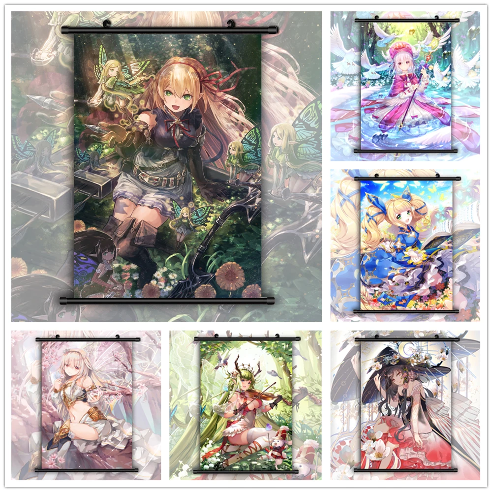 Shadowverse Granblue Fantasy Arisa Erika Luna сказочная принцесса Аниме Манга настенный постер