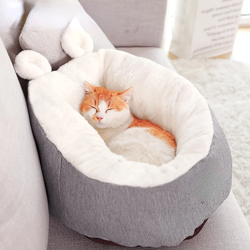 

Warming Cat and Dog House, Soft Material Sleeping Bag, Pet Cushion, Puppy Kennel