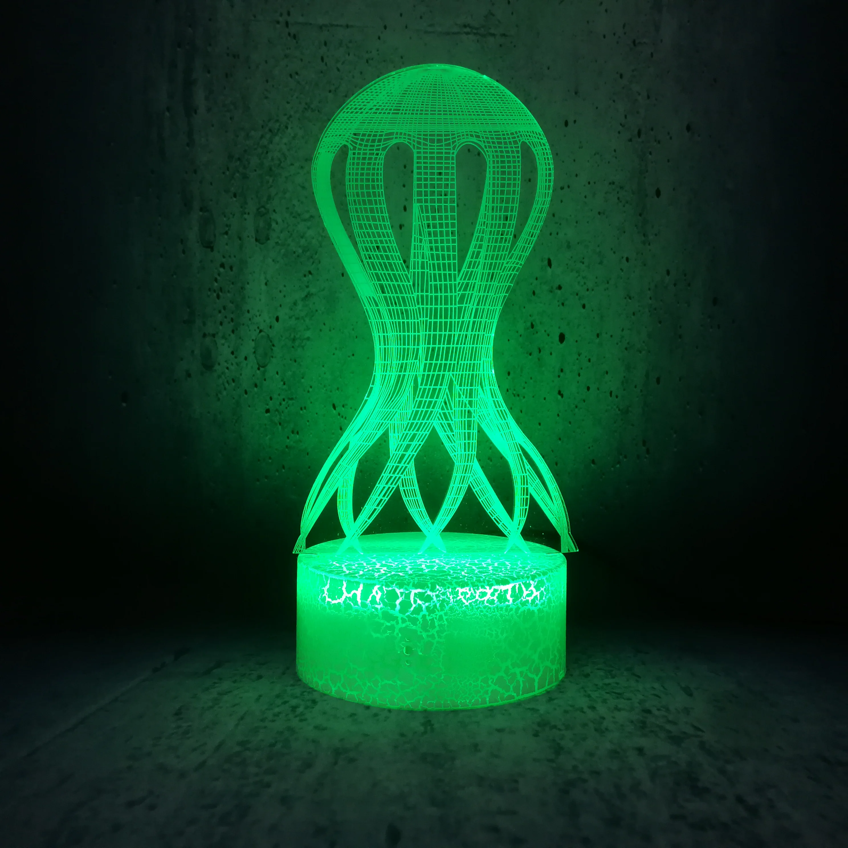 Медузы кальмары Осьминог 3D лампа Kawaii Kid ночник RGB светодиодные лампы Luminaria