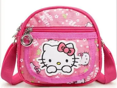 Hello kitty/Повседневная сумка на плечо для девочек; модные водонепроницаемые детские сумки; сумка для монет - Цвет: 02