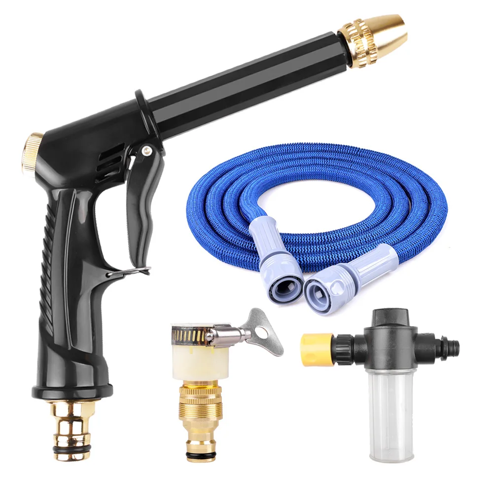 

Портативный водяной пистолет высокого давления и насадка для полива, распылитель пены, 1 комплект