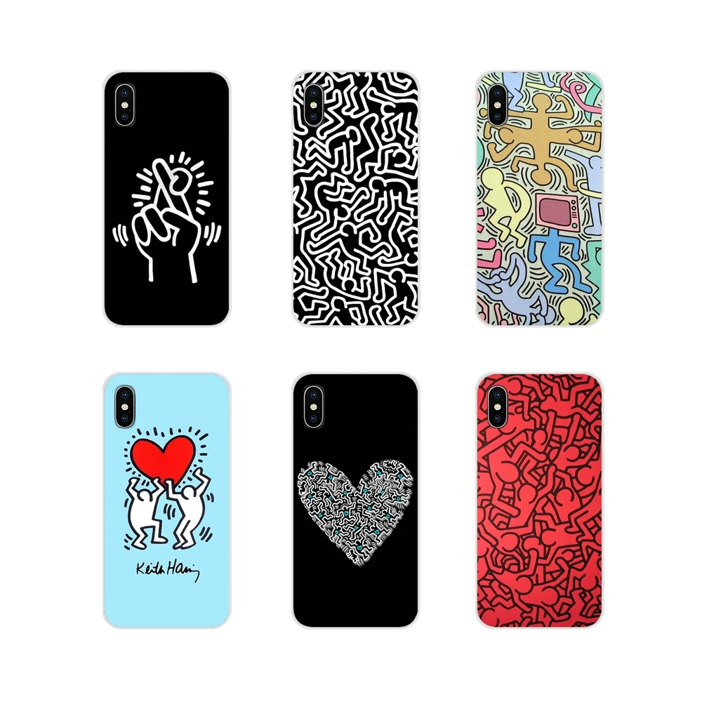 

For Samsung A10 A30 A40 A50 A60 A70 M30 Galaxy Note 2 3 4 5 8 9 10 PLUS Keith Haring Accessories Phone Cases Covers