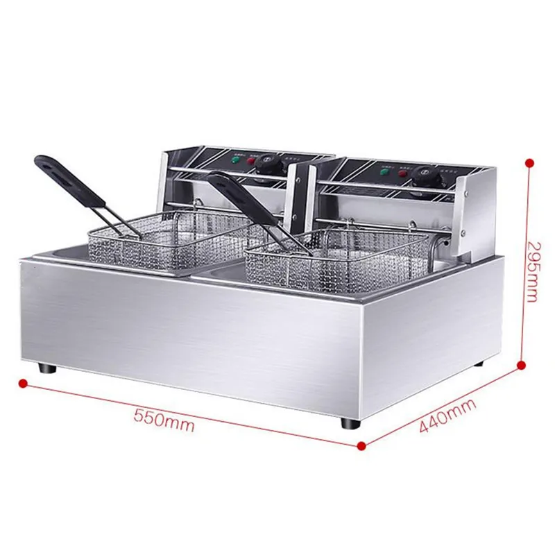 110V/220V Electric Deep Fryer Multifunction Frying Machine Smokeless Fried Fish Fat Fryer Grill Fried Chicken Dough Sticks 3