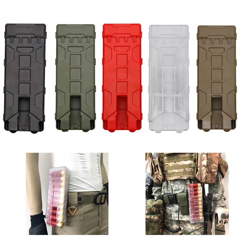 

Military Equipment Tactical Shotgun Molle Magazine Pouch 10 Rounds 12 Gauge Ammo Shells Cartridge Holder Hunting Gun Accessories