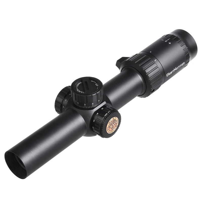WESTHUNTER HD 1-6X24 IR Compact Scope Long Eye Relief Riflescopes Illuminated R/G Etched Glass Reticle Lock Reset Hunting Sights tactical magnifier scope,rifle scope,night vision riflescope