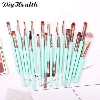 

Dighealth 20Pcs Makeup Brushes Set Eye Shadow Foundation Powder Eyeliner Eyelash Lip Make Up Brush Cosmetic Beauty Tool Kit Hot