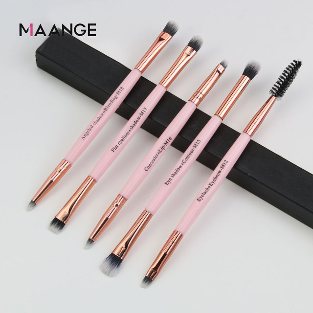 5/10Pcs Multifunctional Doubled Ended Eyeshadow Brush Makeup Brushes Set Powder Eye shadow Eyeliner Lip Makeup Brush Tools