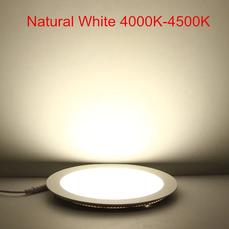 3W 4W 6W 9W 12W 15W 25W Round/Square LED Panel light Recessed Spot Ceiling Down Light Warm/Natural/Cold White 12V 24V + Driver 5