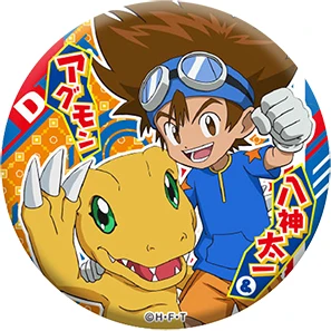 Digimons Anime Emblema Do Metal Piyomon Agumon Gabumon Gatomon Patamon  Palmon Gomamon Tentomon Bonito Crachá Broche de Metal Pinos