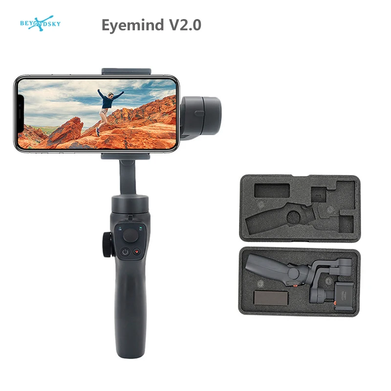 Eyemind V2.0 3-осевой Карманный стабилизатор для смартфона после съемки modeTitling угол 320