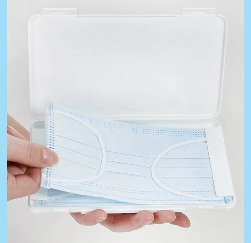 Portable Face Masks Organizer Dustproof and Moisture-Proof Cover Holder Mask Storage Seal Box Household Accessories (26)