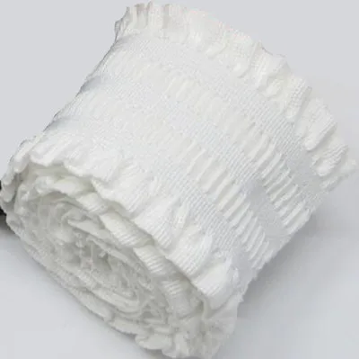 white 1 м/рулон 5 см~ 9,5 см широкая кружевная тонкая эластичная лента мягкая резиновая эластичная лента для нижнего белья кружевные аксессуары для шитья - Цвет: white