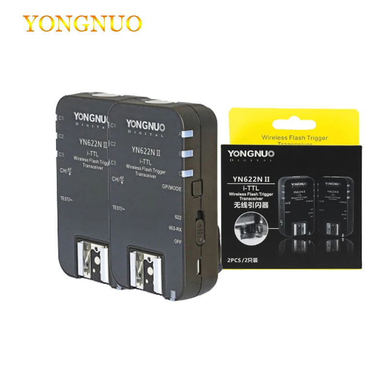 

Вспышка Yongnuo sem fio ttl гатилхо yn622n kit с высокой скоростью синхронизации hss 1/8000s пара камер nikon d70 d80 d90 d200 d300