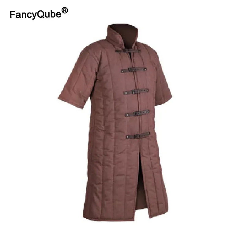 Женский костюм Gambeson куртка средневековый для косплея викингов с короткими