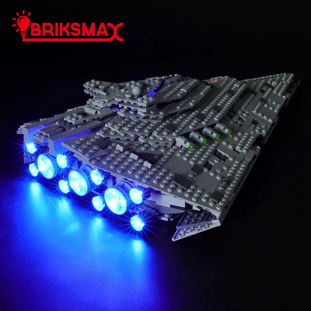 Светильник BriksMax для первого заказа, конструктор Звездного разрушителя, светильник, совместимый с Falcon 75190(модель не входит в комплект