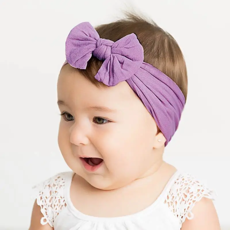 2020 Cute Baby Headband Girls Bowknot Elastic Headwear Apparel Photography Prop Party Gifts Baby Hair Accessories