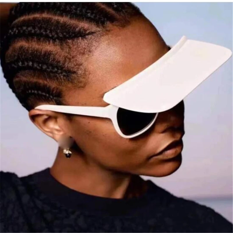 KAPELUS 2021 new sun visor Retro flip hat Dual-use sunglasses Men's and women's sunglasses Women's Glasses