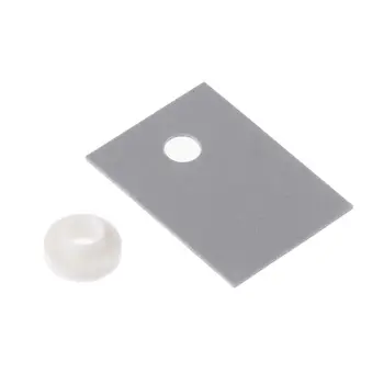 

100PCS TO-220 Plastic Insulation Washer Transistor and TO-220 Silicone Pads Insulator Set