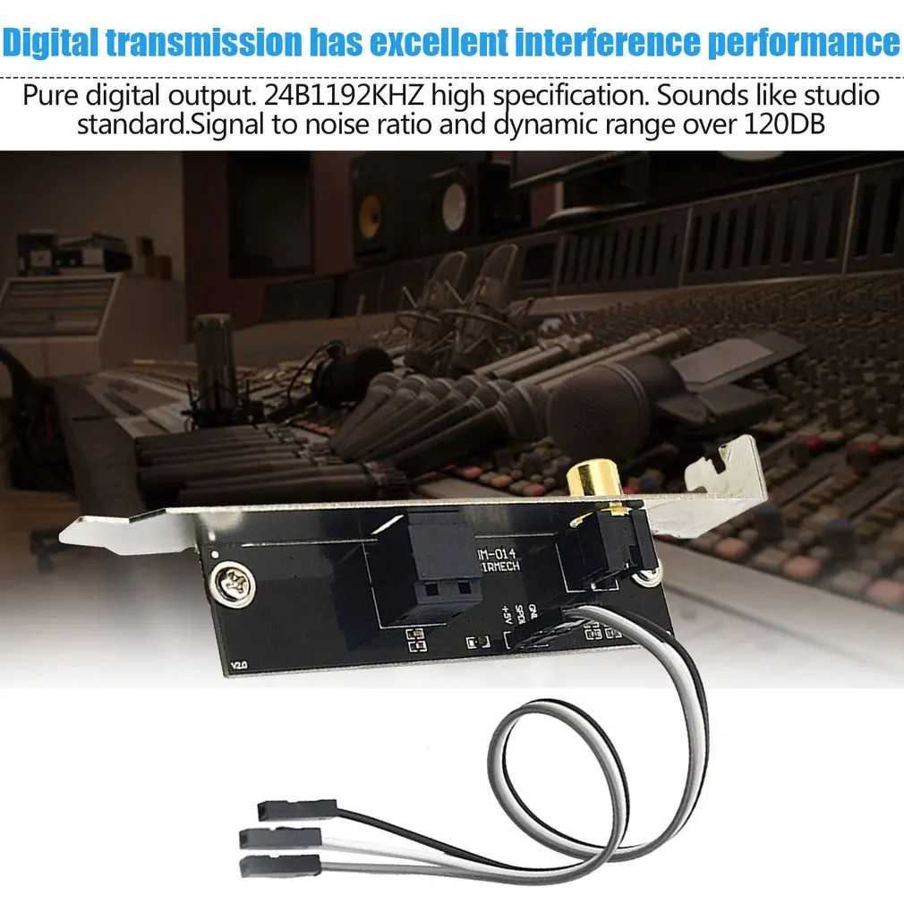 DTSAC3LPCM SPDIF дочери карты оптического волокна коаксиальный цифровой звуковой карты дефлектор DAC DTS декодер для общей материнской платы