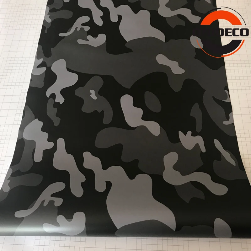 black gray snow camo vinyl car sticker 4