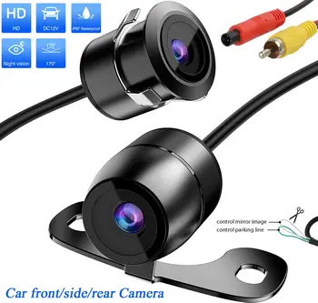 

2-in-1 Car Front/Side/Rear View CCD 170° Angle HD Reverse Parking Backup Camera 640x596 Pixels Car Rearview Backup Camera