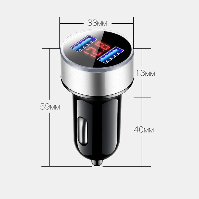 Аксессуары для автомобильного зарядного устройства с двумя USB разъемами 3 1 а Toyota