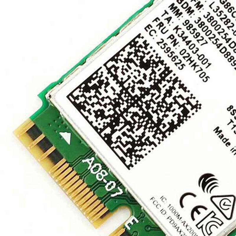 Двухдиапазонный 2 4 Гбит/с Wi Fi 6 AX200NGW 802.11Ax/Ac MU MIMO 2X2 AX200 NGFF M.2 Bluetooth 5 0 сети Wlan Card