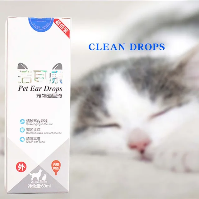 Nettoyeur D Oreilles Pour Chat Et Chien Gouttes Pour Animaux Domestiques Lutte Contre Les Infections La Levure Les Acariens Le Cerumen Soulage Les Demangeaisons Aliexpress