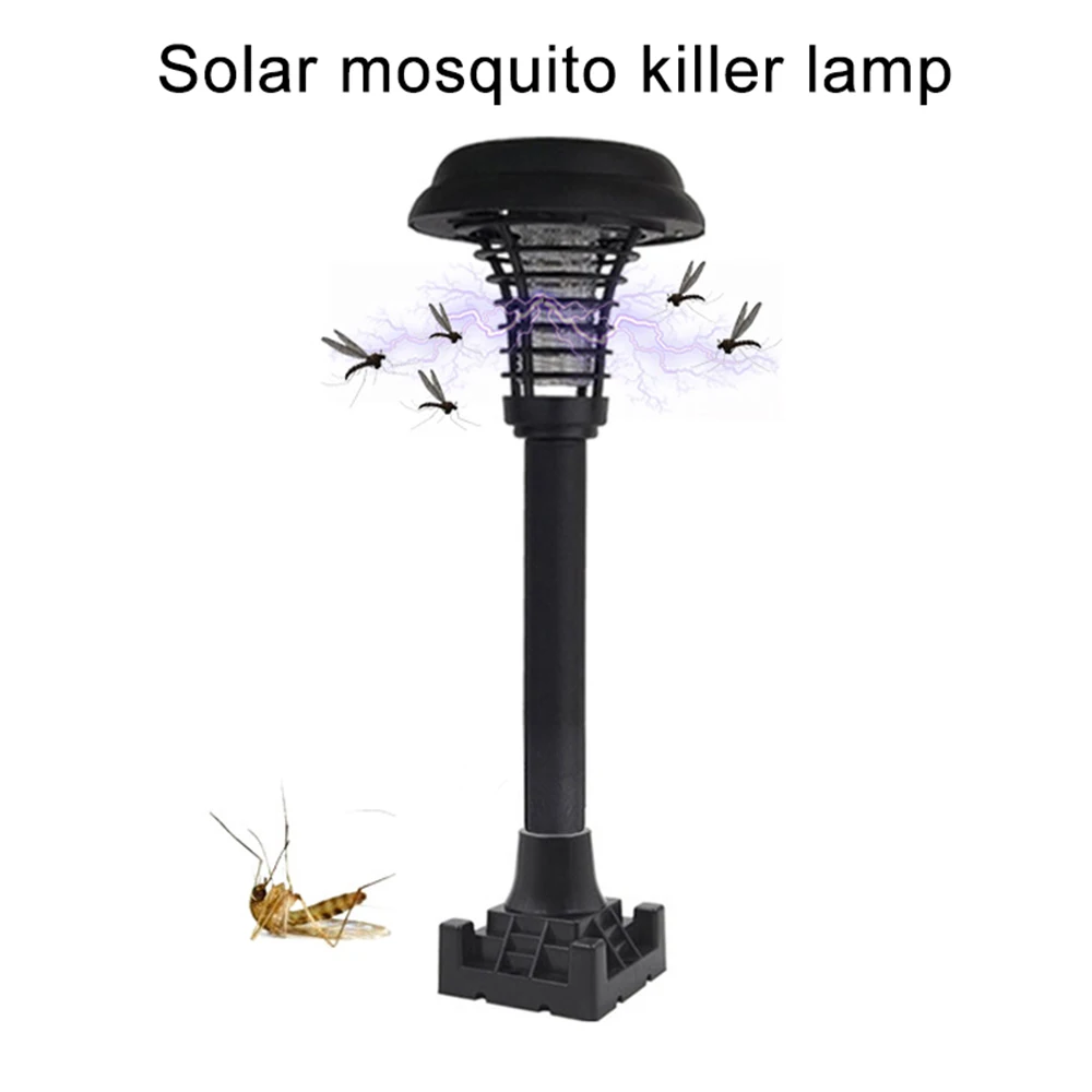 

Solar LED mosquito killer insect bugs for camping lawn black waterproof