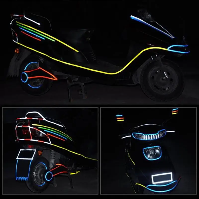 800 см водонепроницаемые флуоресцентные безопасные MTB светоотражающие наклейки для велосипедов наклейка