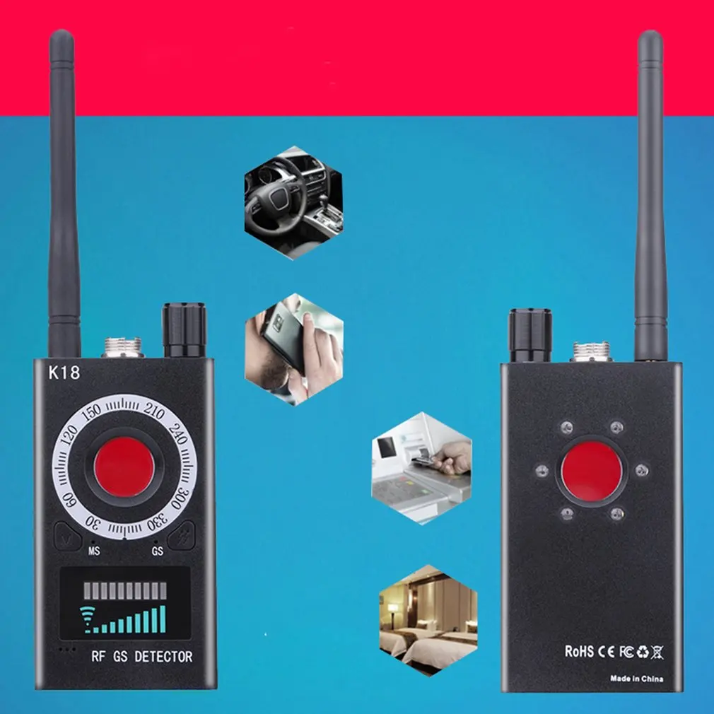 UK Anti-Gps Locator Privacy Protection K18 Detector Wireless Signal Detector Anti-Sneak Shot Anti-Eavesdropping Anti-Monitoring