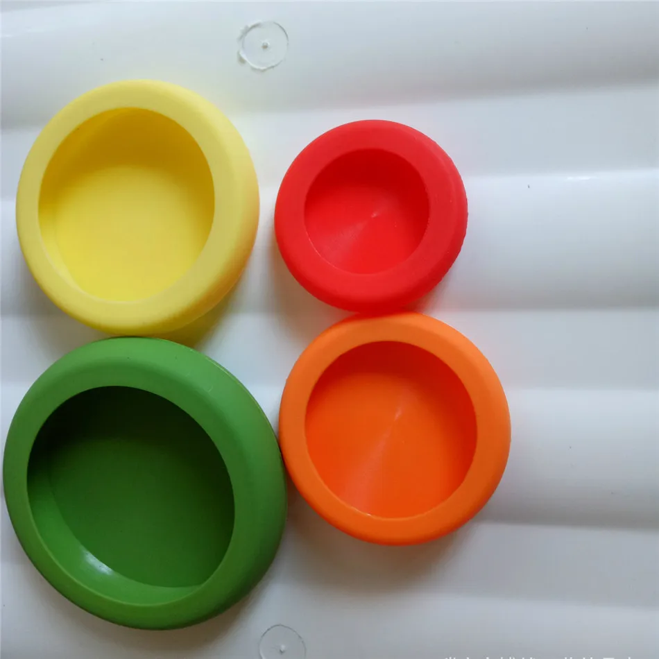 4PCS VOGVIGO Visual Touch Food Huggers Reusable Silicone Fruit Vegetable Storage Cover Containers Keeping Fresh Set Eco Friendly