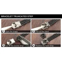 Для мужчин браслет «гитара» кожаный плетеный Канат мульти Слои браслет в стиле панк ювелирные изделия подарки FEA889