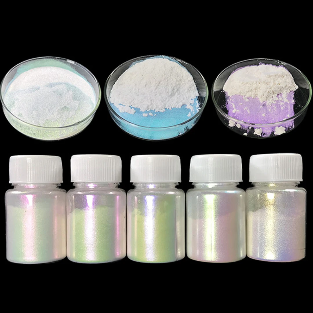 6Colors DIY 10g Chameleon Color Changing Pearl Pigment Powder For Car Paint Coating For Graffiti Pearl Iron Metal Painting